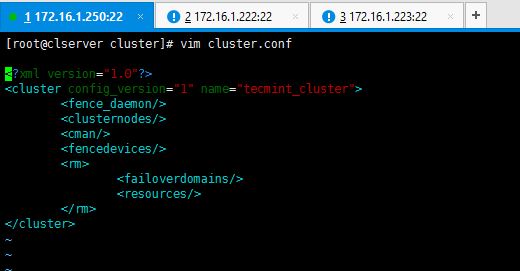 Cluster Configuration