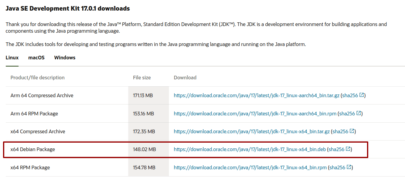 Download Java JDK