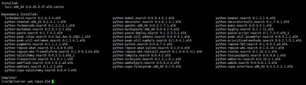 Luci Package Installed Summary