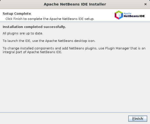 NetBeans Installation Finish