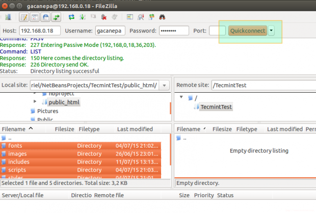 Upload Files To FTP Server