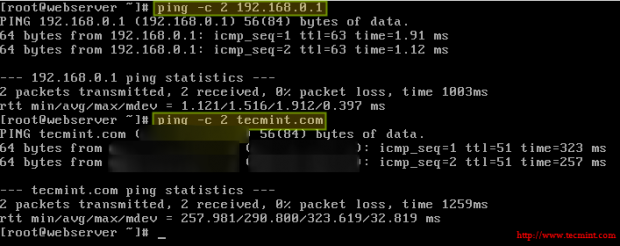 Verify Network Routing