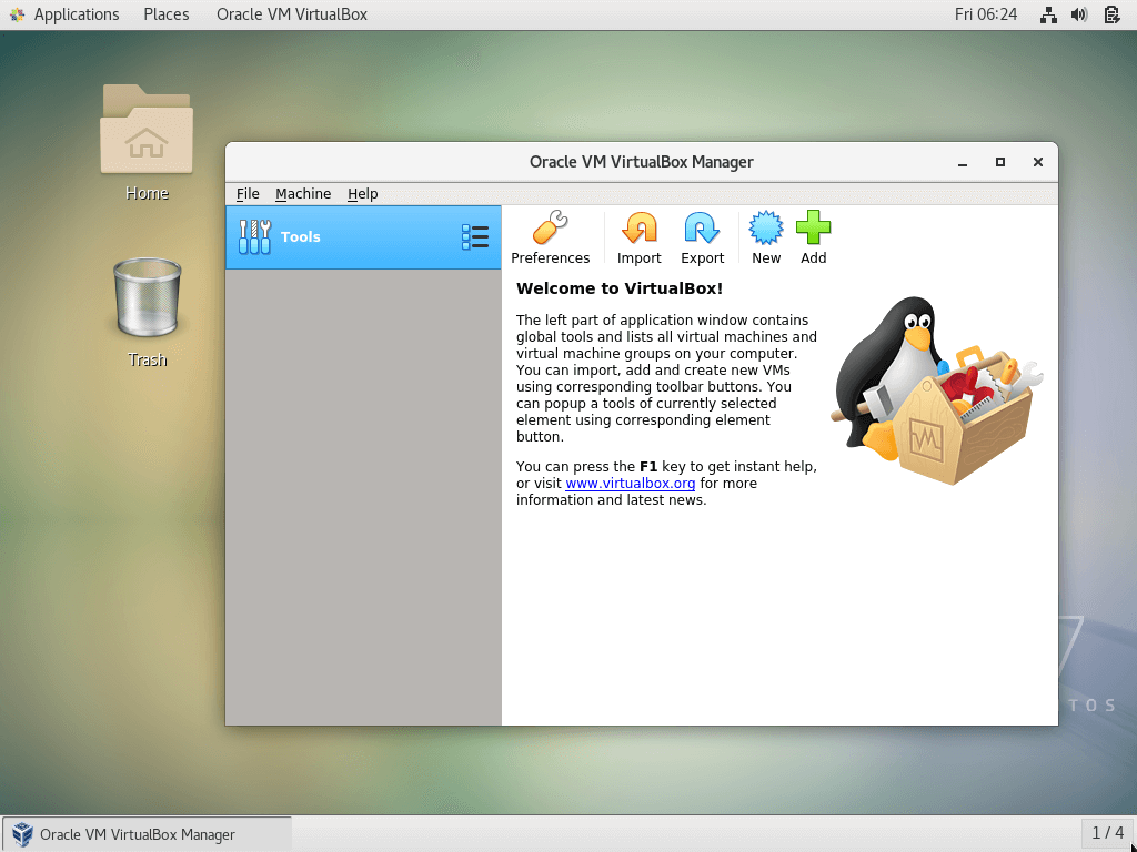  VirtualBox 6.1 Ejecutando en CentOS 7 