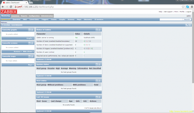 Zabbix Dashboard