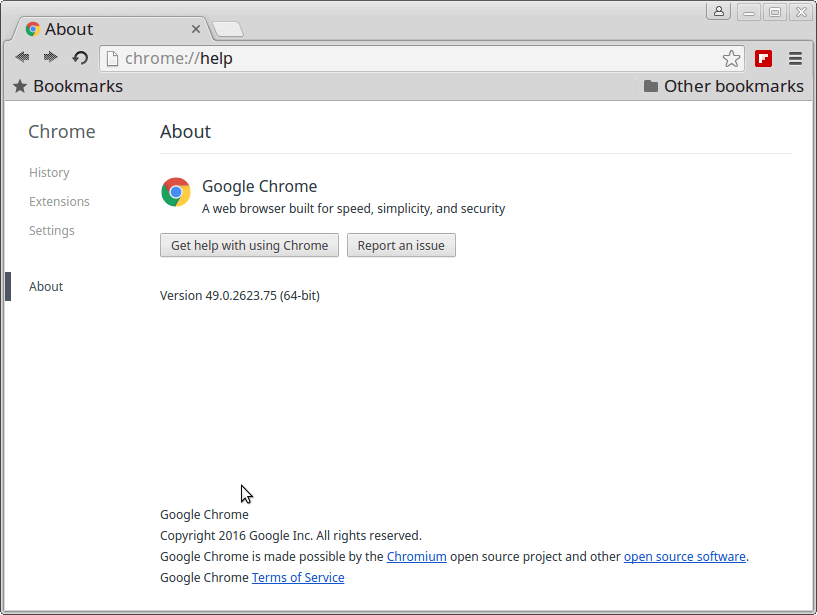 About Chrome