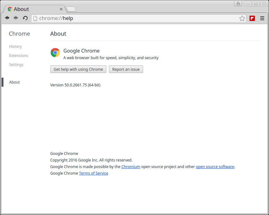 About Google Chrome