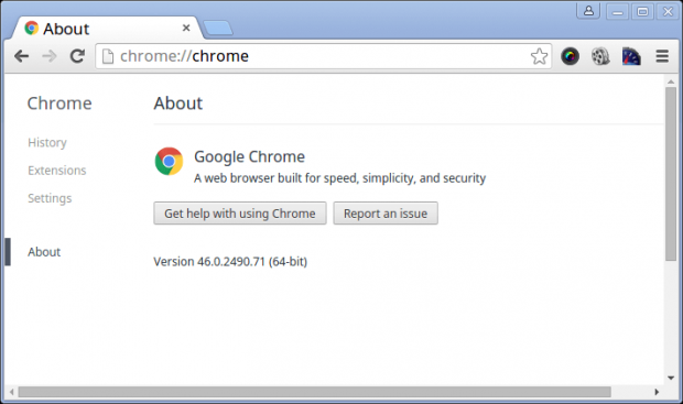 About Google Chrome 53