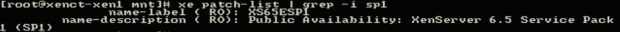 List XenServer Installed Patches