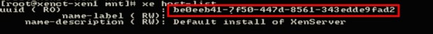 Check XenServer UUID