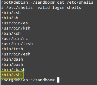 Confirm Installed Zsh Package