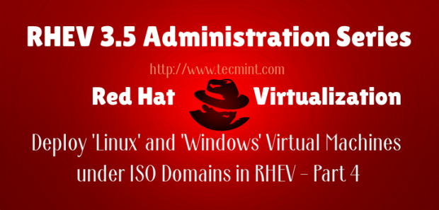  Implementar máquinas virtuales en el dominio RHEV ISO 