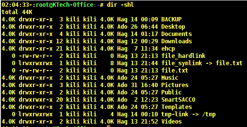 List Files with Sizes