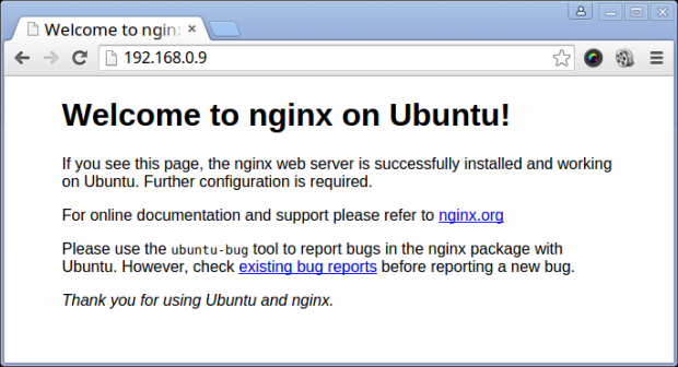 Nginx Welcome Page