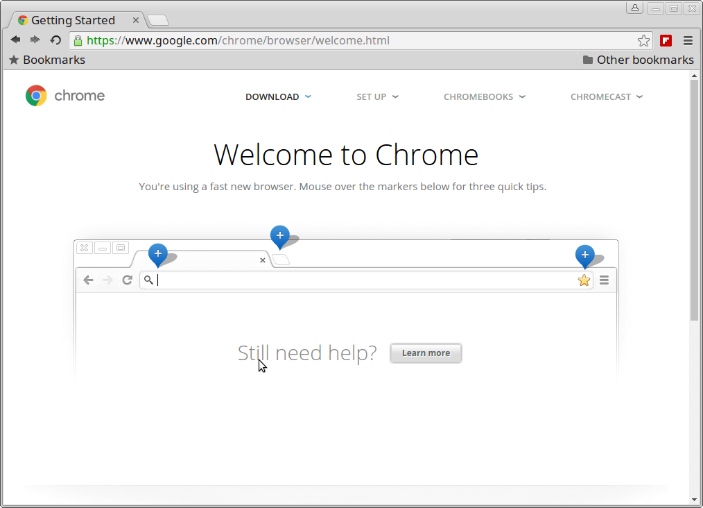 Welcome Google Chrome