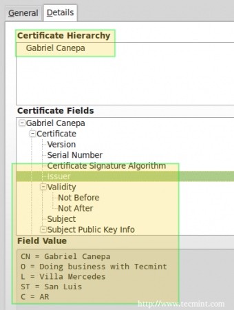 Confirm Apache SSL Certificate Details