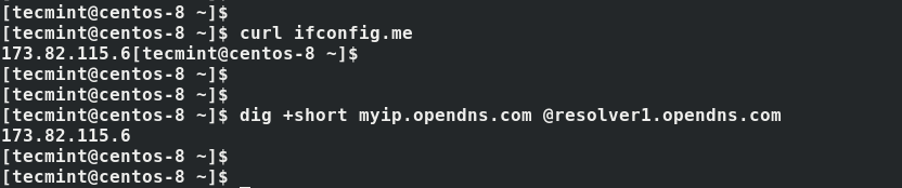  Verificar la IP del cliente OpenVPN 