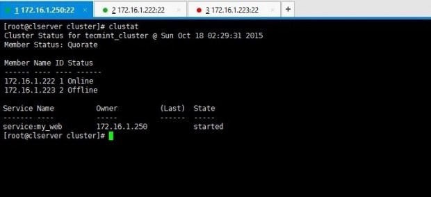 Check Cluster FailOver