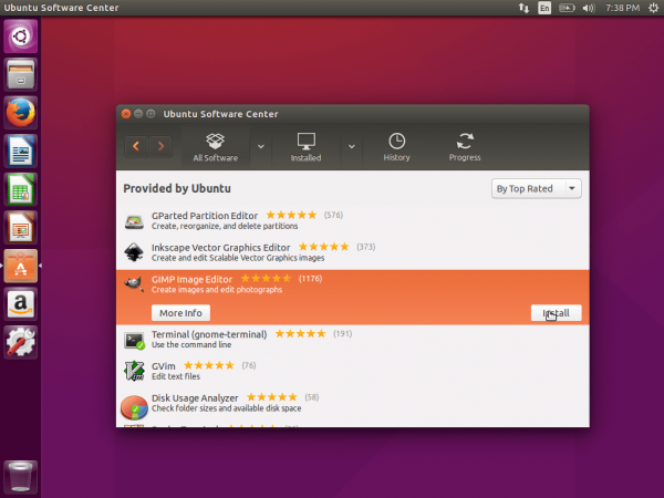 Install Gimp in Ubuntu 15.10