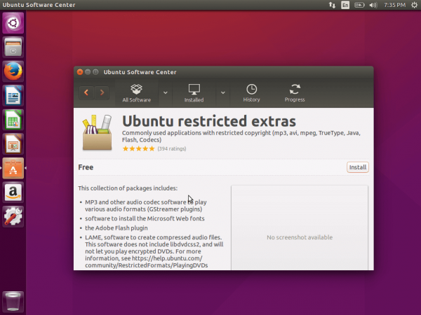 Install Ubuntu Restricted Extras