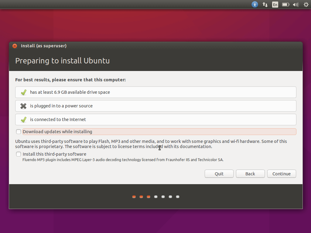 Preparing Ubuntu 15.10 Installation