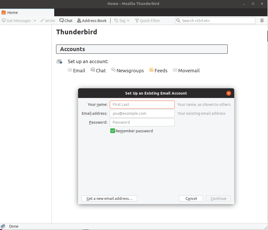  Configurar Thunderbird Mail en Ubuntu 