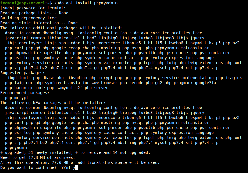 Install PhpMyAdmin in Ubuntu 20.04