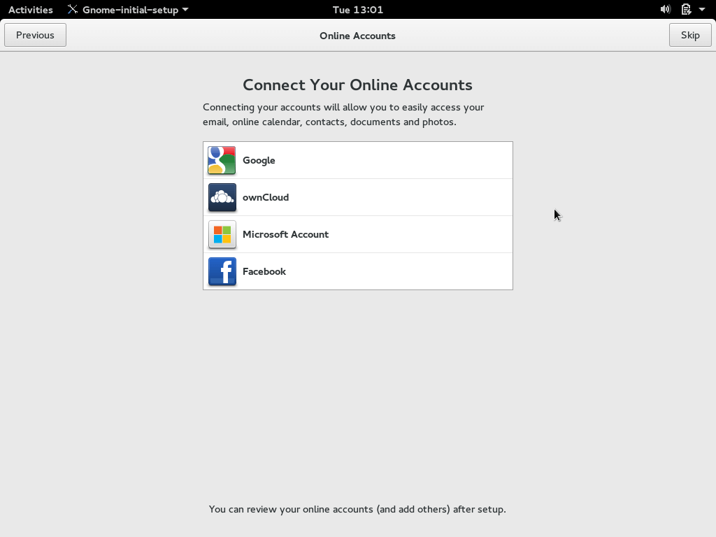 Connect Online Accounts