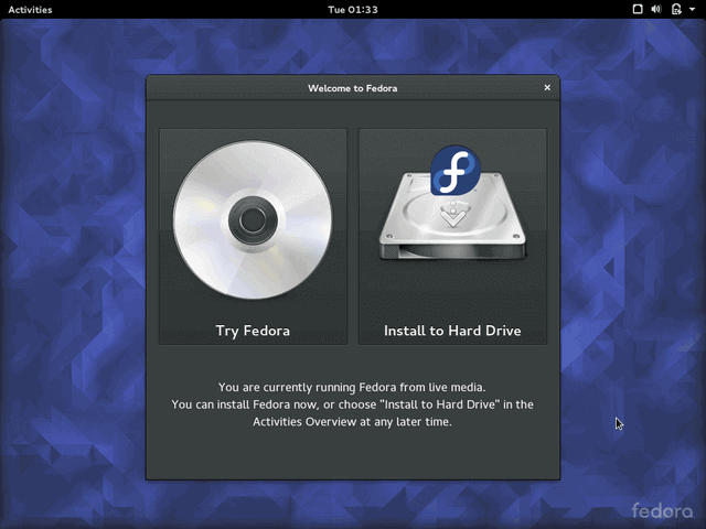 Fedora Install to Hard Drive