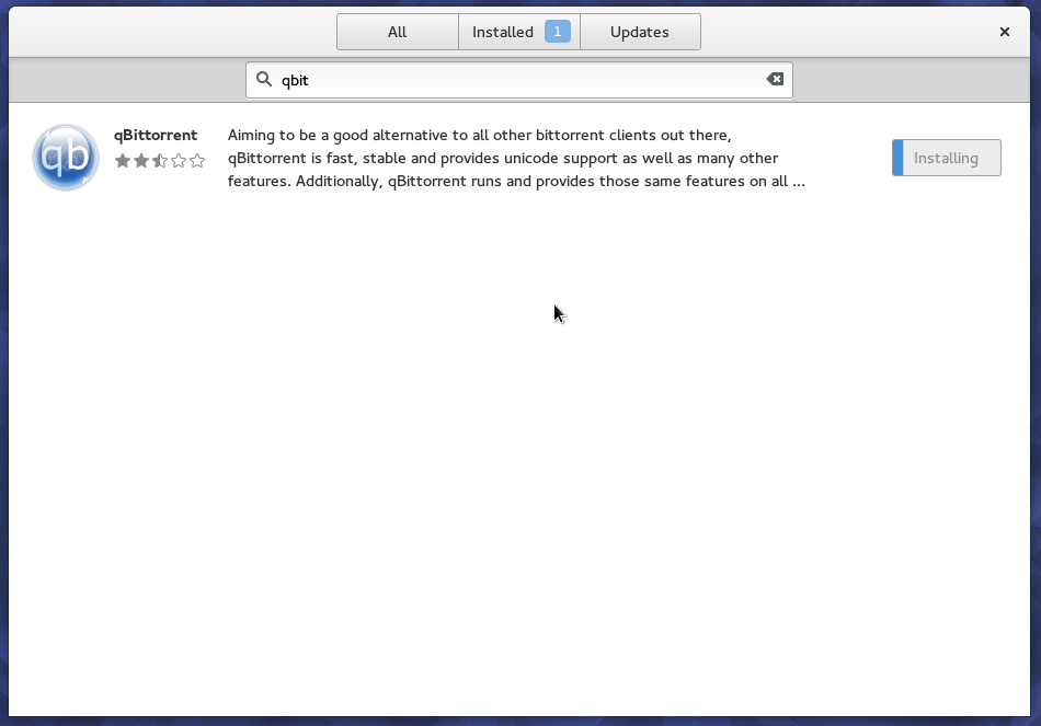 Install Qbittorent in Fedora 23