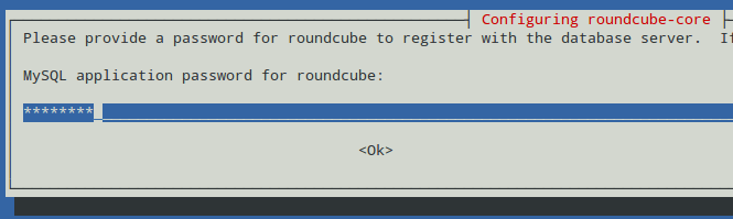 Register RoundCube with Database