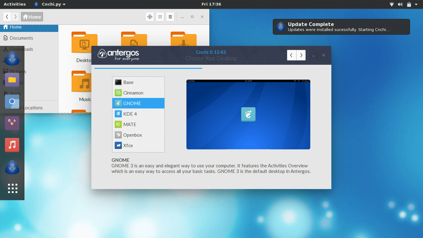 Antergos Desktop Environments