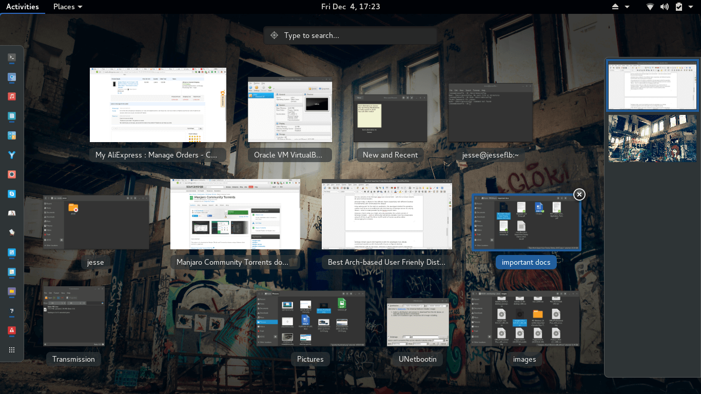Antergos Multiple Windows