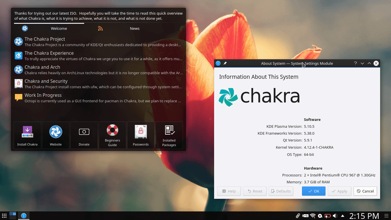 Distribución de Chakra Linux