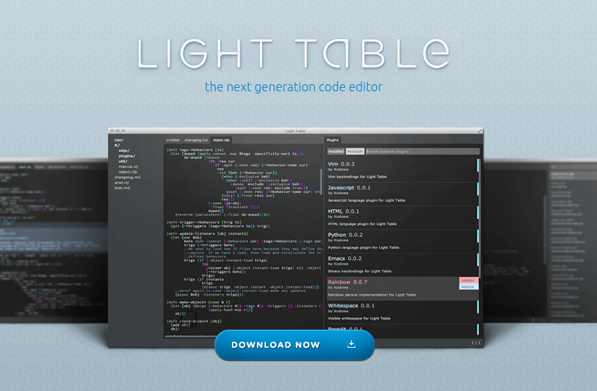 Download LightTable For Mac 3.1.2
