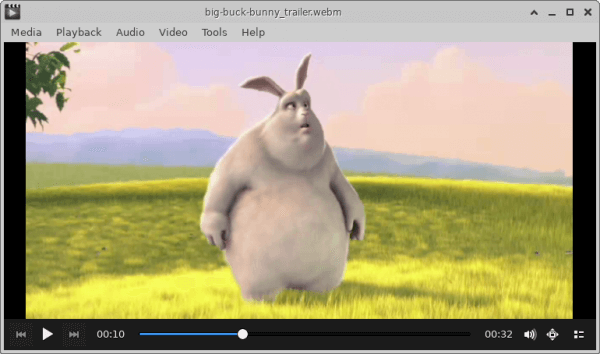 Parole Media Player per Linux