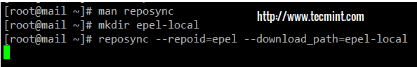 Sync EPEL Repository to Directory