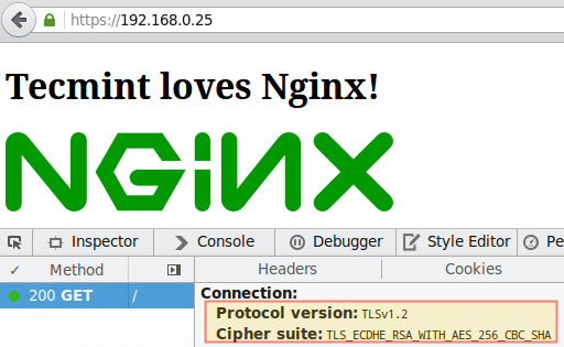 Verify TLS Nginx Encryption