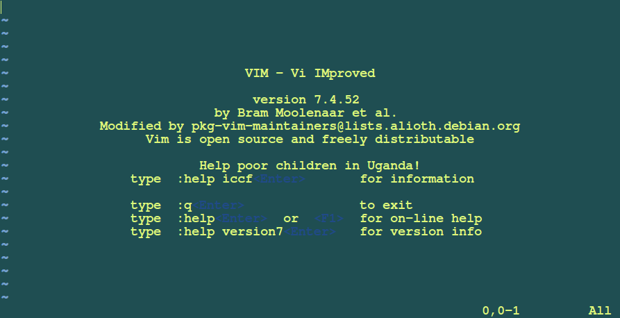 Vi/Vim Linux Szerkesztő