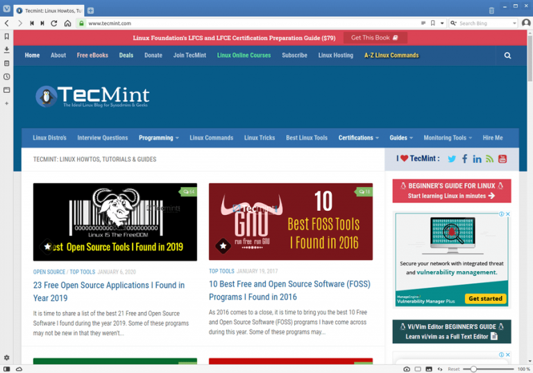 Code. Browser Linux 18 Best Web Browsers for Linux Desktop in 2024