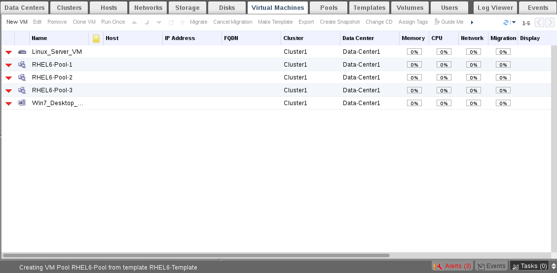 Check Pool Status from VM