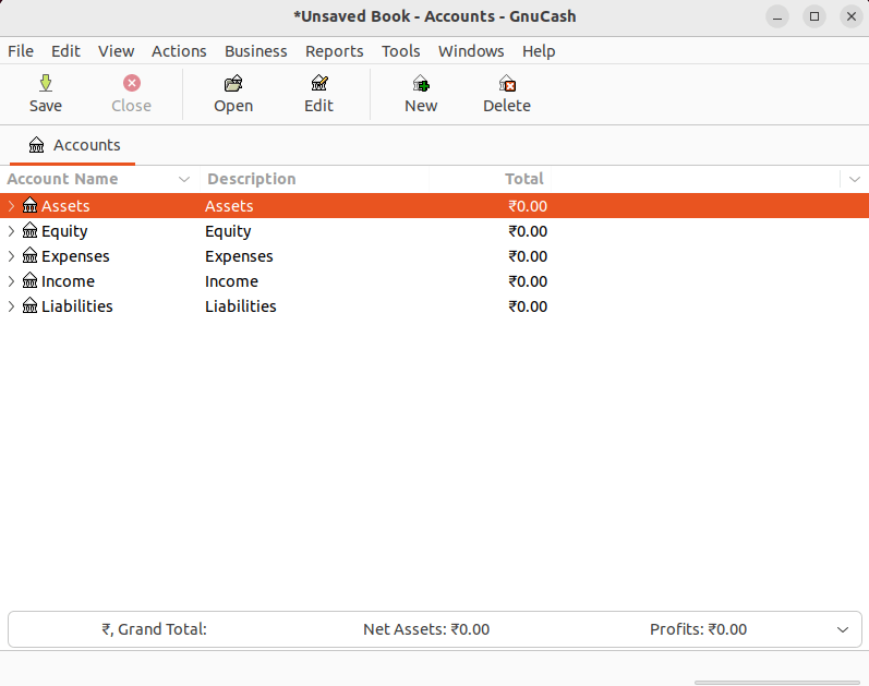 GnuCash in Ubuntu