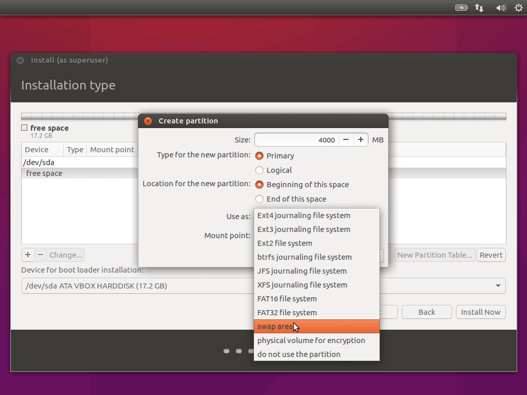 Create Swap Partition for Ubuntu 16.04