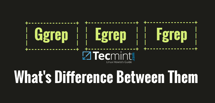 What's Difference Between Grep, Egrep and Fgrep in Linux?