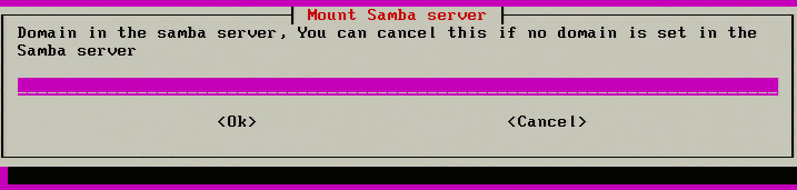 Enter Samba Domain