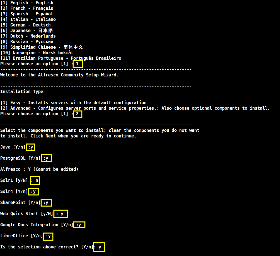 Installation of Alfresco Community Edition