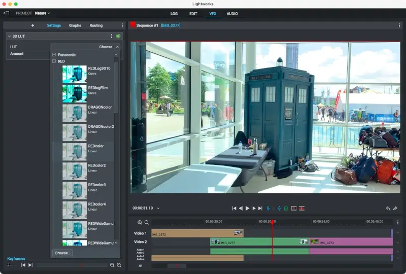 Lightworks - професионален софтуер за редактиране на видео