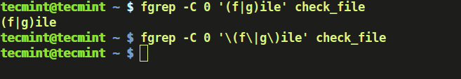 Linux fgrep Command Examples