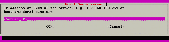 Mount Samba Server