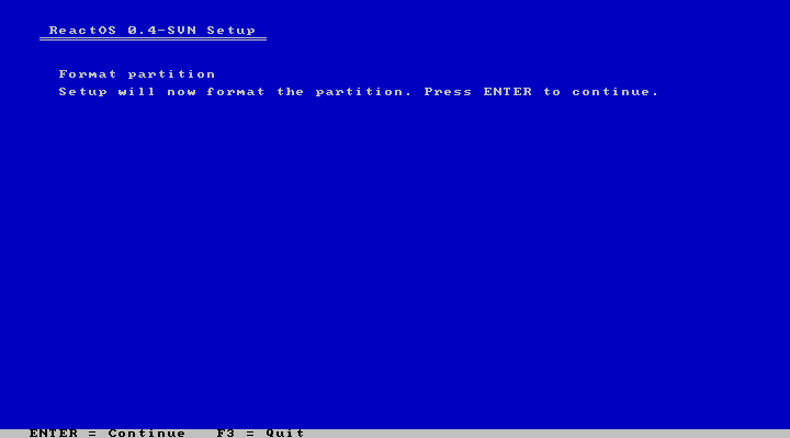 Confirm Format Partition