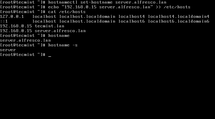 Set Hostname in Linux